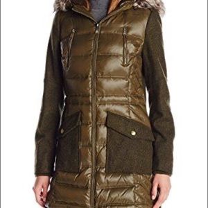 BCBGeneration Women's Puffer Wool Anorak Coat